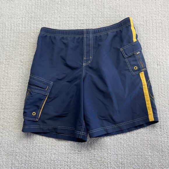 VTG Y2K Men’s O’Neil Surf Board Shorts Trunk 90s Blue / Yellow Grunge Blue Read - Picture 2 of 12